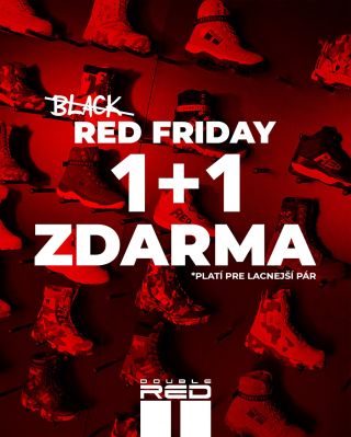 💥 𝗥𝗘𝗗 B̵L̵A̵C̵K̵ 𝗙𝗥𝗜𝗗𝗔𝗬 𝟭+𝟭 𝗭𝗔𝗗𝗔𝗥𝗠𝗢! Kúp si dvoje topánky a tie lacnejšie máš úplne zadarmo 🔥. Perfektná príležitosť, ako...